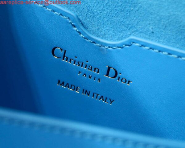 Replica Dior M9327 dior Bobby bag East West Box Calfskin Blue 9