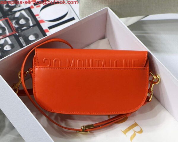 Replica Dior M9327 dior Bobby bag East West Box Calfskin Orange 5