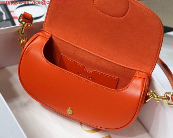 Replica Dior M9327 dior Bobby bag East West Box Calfskin Orange 9