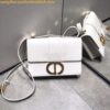 Replica Dior 30 Montaigne Calfskin Clutch Chain Bag M9206 Black 2