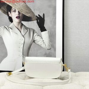 Replica Dior M9327 dior Bobby bag East West White Box Calfskin 2