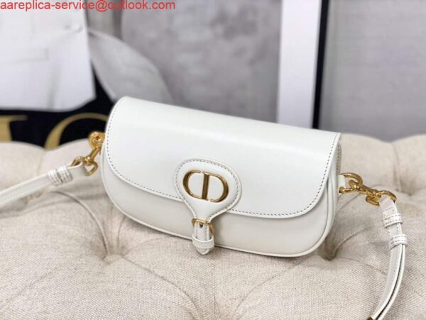 Replica Dior M9327 dior Bobby bag East West White Box Calfskin 5