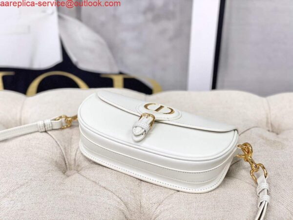 Replica Dior M9327 dior Bobby bag East West White Box Calfskin 6