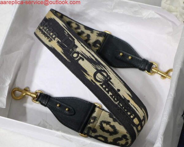 Replica Dior Shoulder strap with ring Dior Strap S8552 Beige Multicolor Mizza Embroidery 6