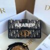 Replica Dior 30 Montaigne Grained Calfskin Bag in Black 2