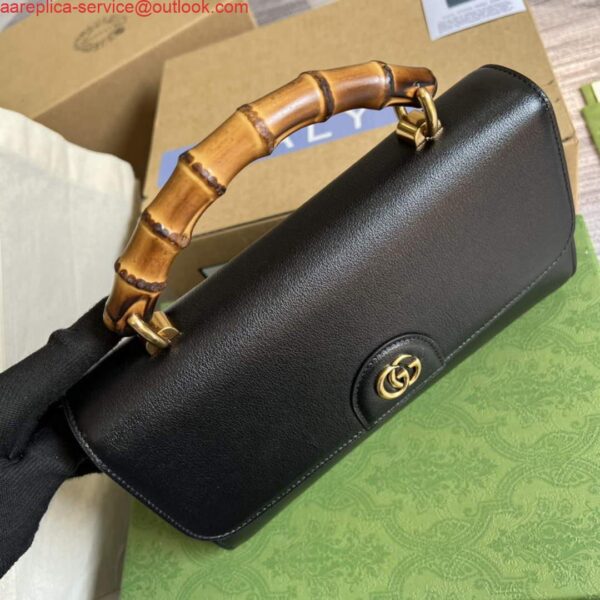 Replica Gucci 675794 Gucci Diana Small Shoulder Bag Black 6