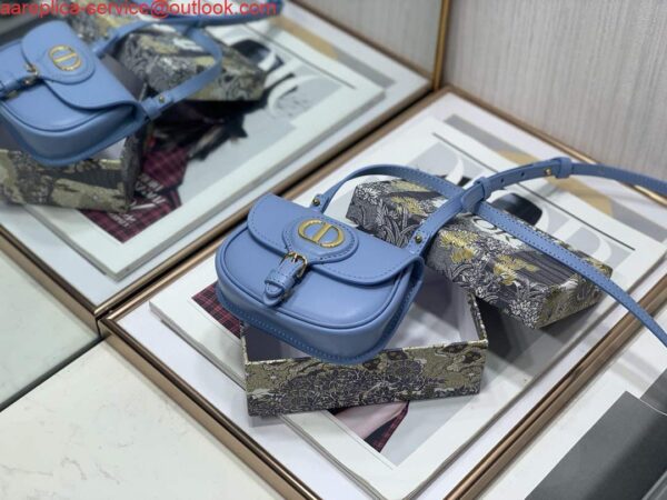 Replica Dior M2278 Mini Bobby bag Blue Box Calfskin