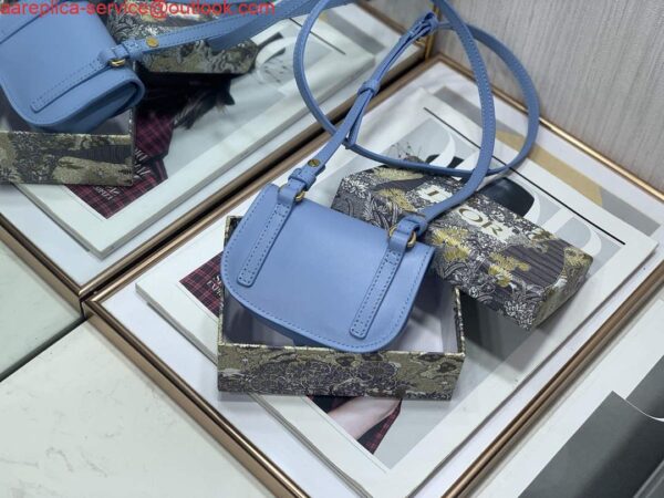 Replica Dior M2278 Mini Bobby bag Blue Box Calfskin 3