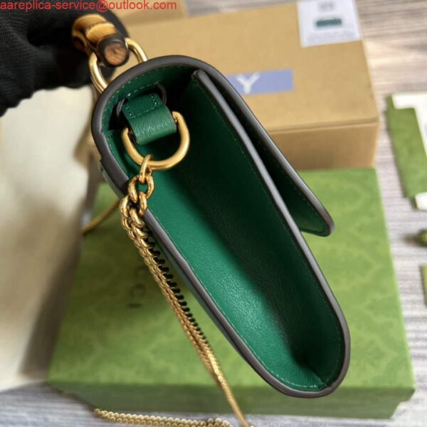 Replica Gucci 675794 Gucci Diana Small Shoulder Bag Green 4