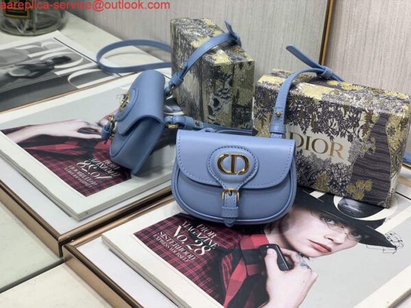 Replica Dior M2278 Mini Bobby bag Blue Box Calfskin 4