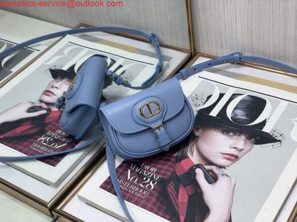 Replica Dior M2278 Mini Bobby bag Blue Box Calfskin 6