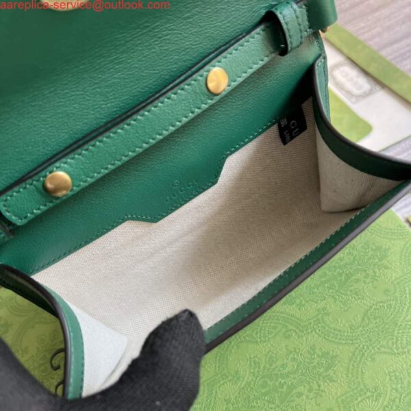 Replica Gucci 675795 Gucci Diana mini shoulder bag Green 10