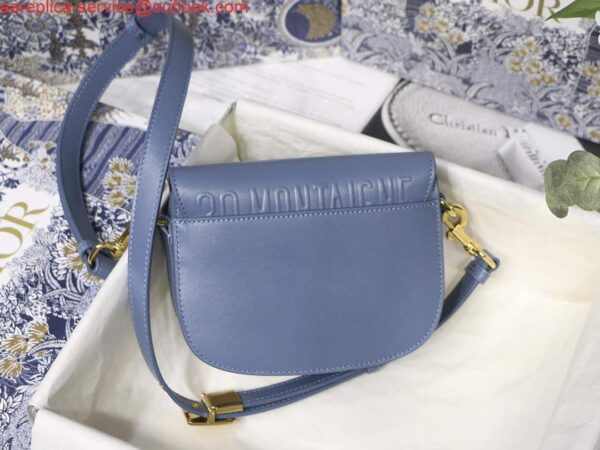 Replica Dior M9317 Crossbody small dior Bobby bag Lake Blue box Calfskin 6