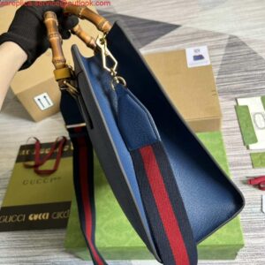 Replica Gucci 678842 Diana medium tote bag Blue 2