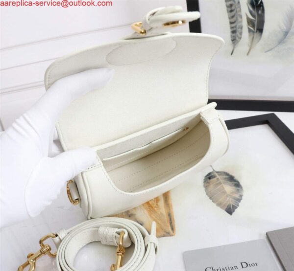 Replica Dior M9317 Crossbody small dior Bobby bag White box Calfskin 8