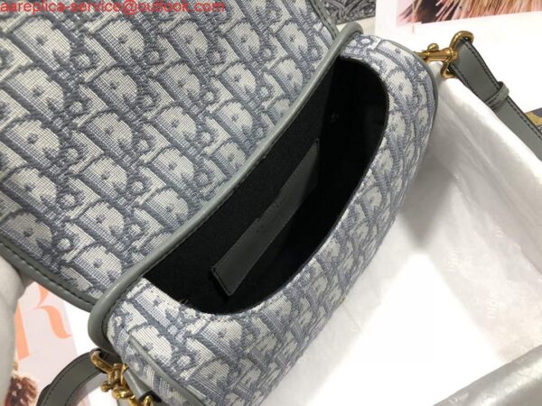 Replica Dior M9317 Dior Bobby Medium Crossbody Bag Oblique Jacquard Light Green 7