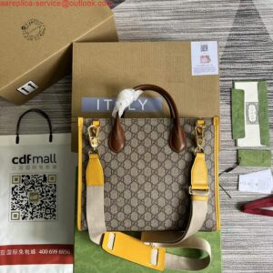 Replica Gucci 680956 Exquisite Gucci Small Tote Bag Yellow