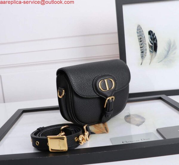 Replica Dior M9317 Small bobby bag Black Grained Calfskin 4