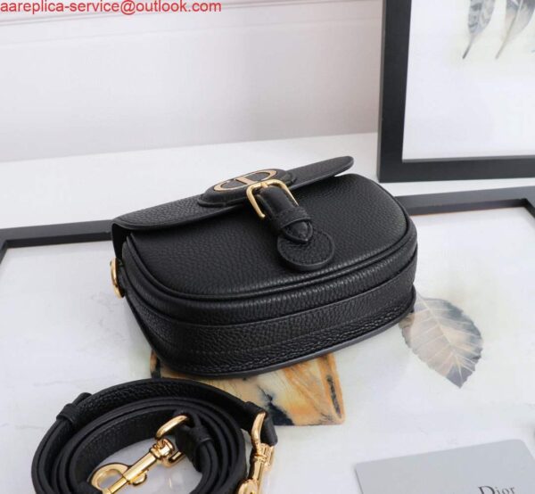 Replica Dior M9317 Small bobby bag Black Grained Calfskin 6