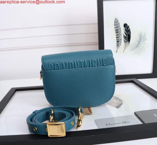 Replica Dior M9317 Small bobby bag Blue Grained Calfskin 5