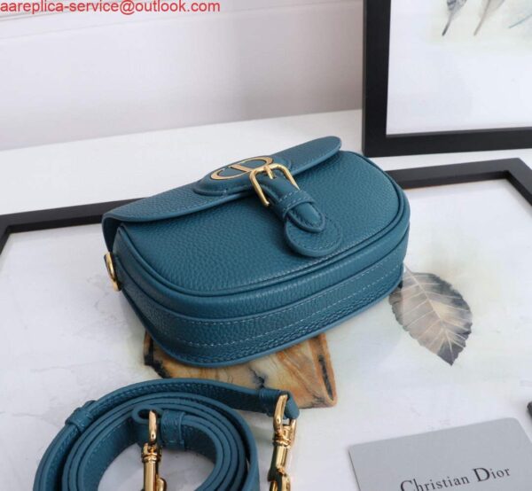 Replica Dior M9317 Small bobby bag Blue Grained Calfskin 6