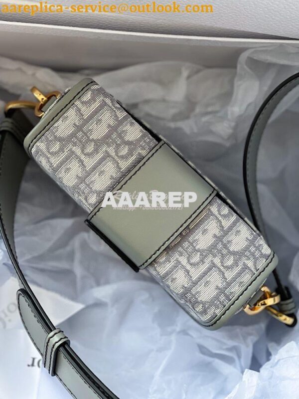 Replica Dior 30 Montaigne Jacquard Canvas Box Bag M9204 Gray 7