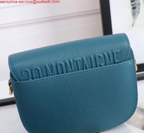 Replica Dior M9317 Small bobby bag Blue Grained Calfskin 7