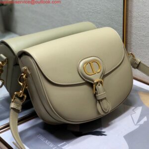 Replica Dior M9319 Medium Bobby Bag Beige Gray Box Calfskin