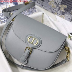 Replica Dior M9319 Medium dior Bobby bag Grey box Calfskin