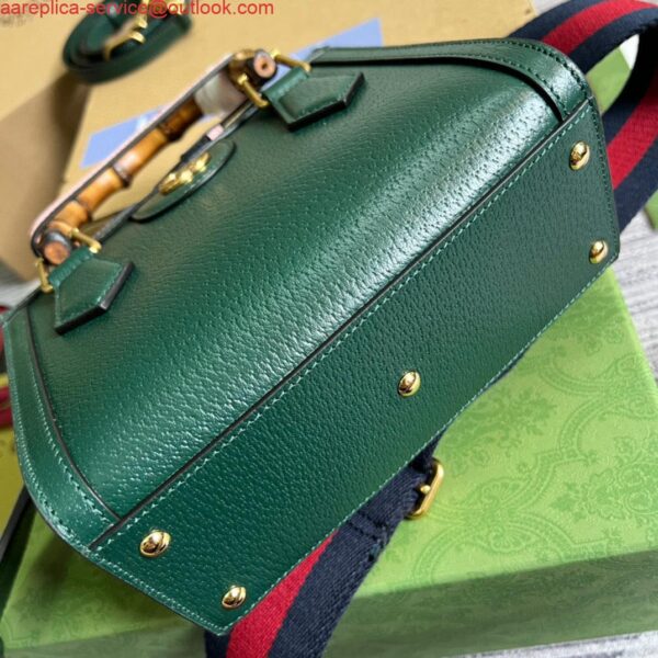 Replica Gucci 702732 Diana Mini Tote Bag Green leather 7