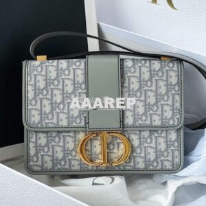 Replica Dior 30 Montaigne Oblique Jacquard Canvas Gray