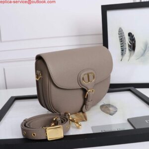 Replica Dior M9319 Medium dior Bobby bag Warm Taupe Grained Calfskin 2