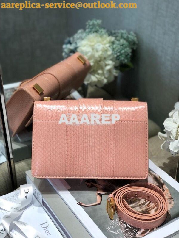 Replica Dior 30 Montaigne Python Bag in M9203 Coral 10