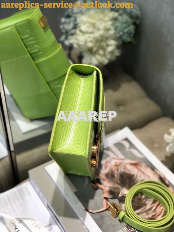 Replica Dior 30 Montaigne Python Bag in M9203 Kiwi 9