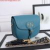 Replica Dior M9320 Large Bobby Bag Blue Box Calfskin with Blue Oblique Strap