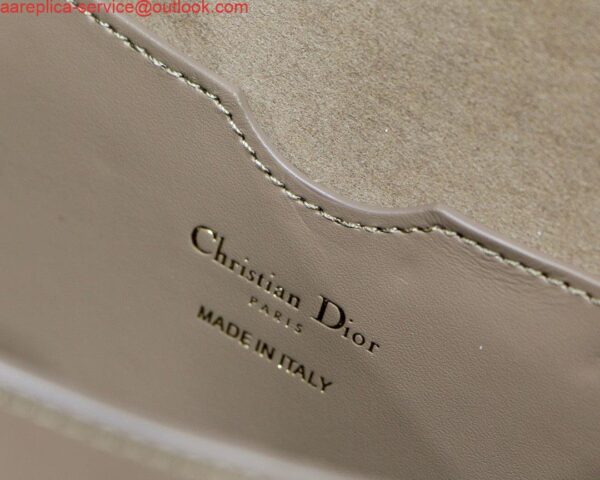 Replica Dior M9320 Large Bobby Bag Light Pink Box Calfskin with Blue Oblique Strap 8