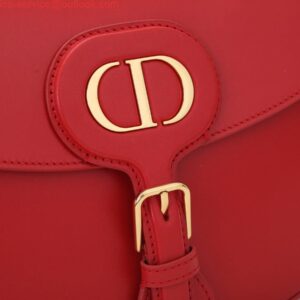 Replica Dior M9320 Large Bobby Bag Red Box Calfskin with Blue Oblique Strap 2