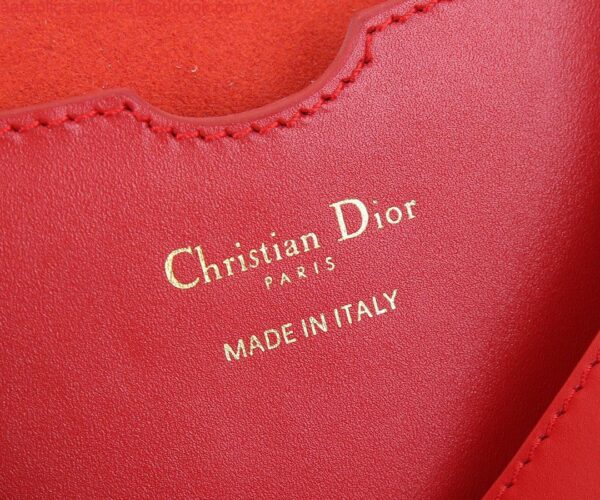 Replica Dior M9320 Large Bobby Bag Red Box Calfskin with Blue Oblique Strap 8