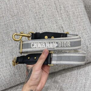 Replica Dior Adjustable Shoulder Strap 25 Grey