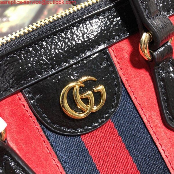 Replica Gucci 524537 Gucci Ophidia GG Medium Tote Shoulder Bag Red 6