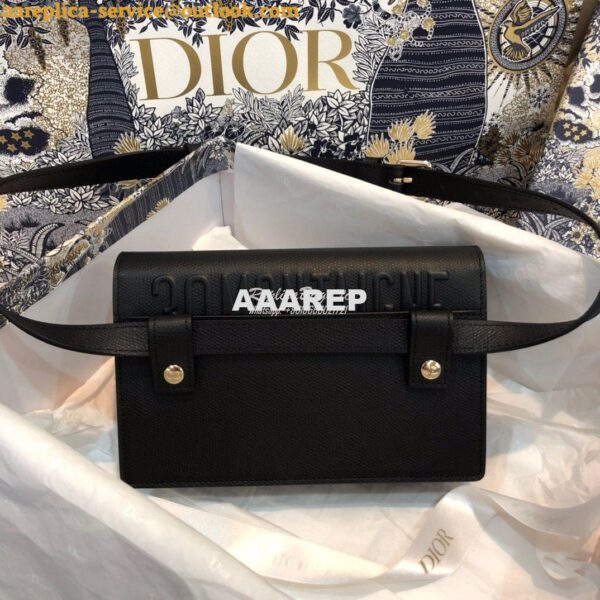 Replica Dior Black 30 Montaigne Calfskin 2-in-1 Pouch 7