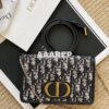 Replica Dior Blue Oblique Canvas Dioraddict Flap Bag 2