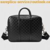 Replica Gucci Men's Briefcase In Beige GG Supreme Canvas 2