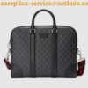 Replica Gucci Ophidia GG Briefcase In GG Supreme Canvas 2