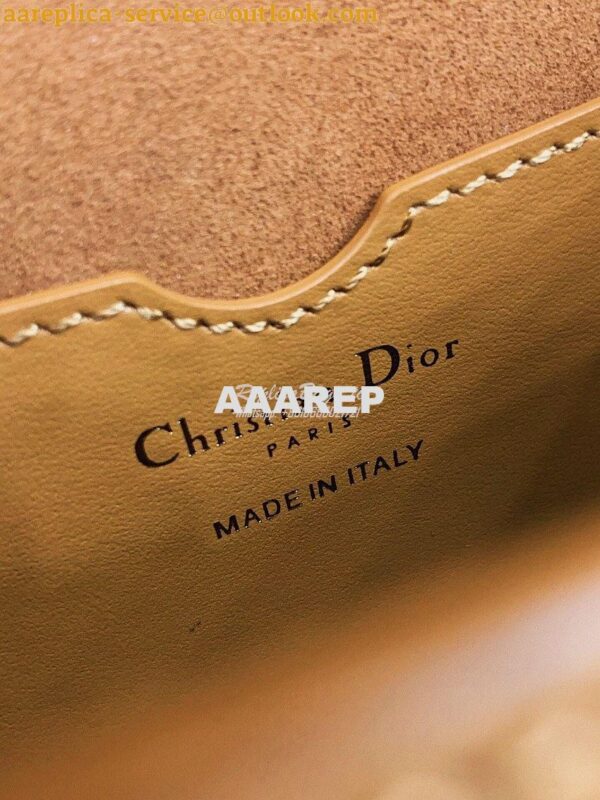 Replica Dior Bobby Bag in Camel Box Calfskin M9319U 12