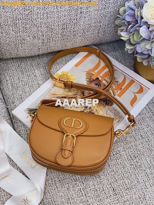 Replica Dior Bobby Bag in Camel Box Calfskin M9319U 15