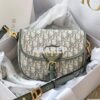 Replica Dior Bobby Bag in Grey Box Calfskin M9319U 2