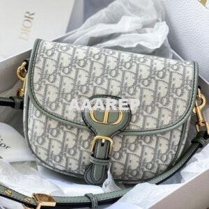 Replica Dior Bobby Bag in Gray Oblique Jacquard Canvas M9319U 2