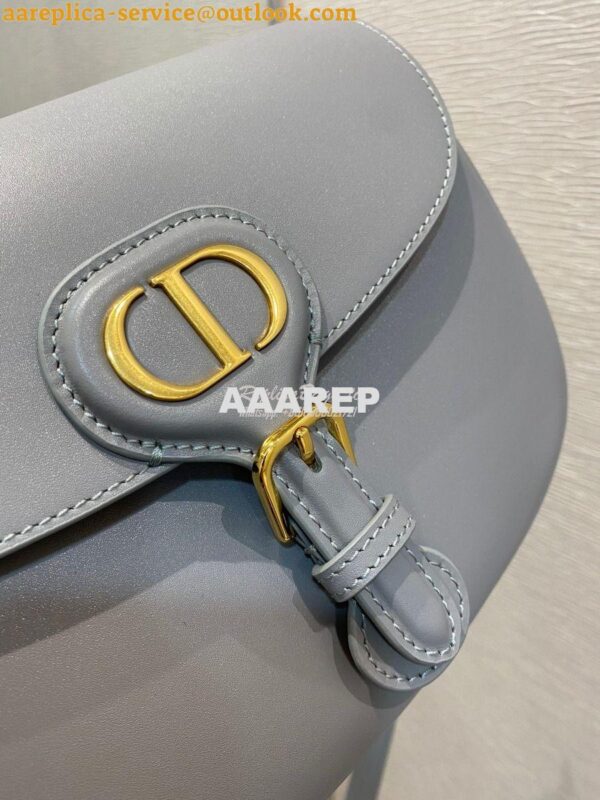 Replica Dior Bobby Bag in Grey Box Calfskin M9319U 5