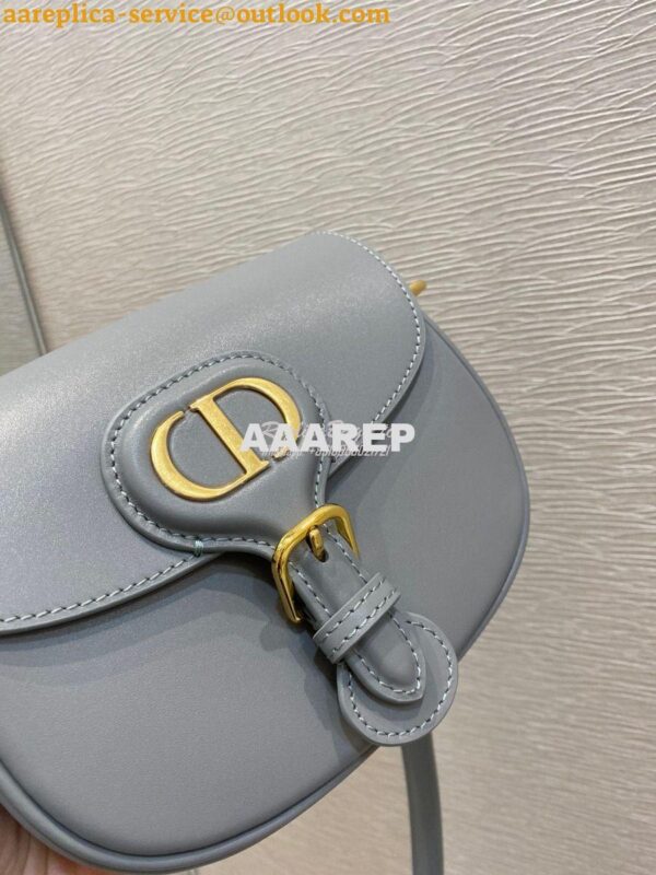 Replica Dior Bobby Bag in Grey Box Calfskin M9319U 15